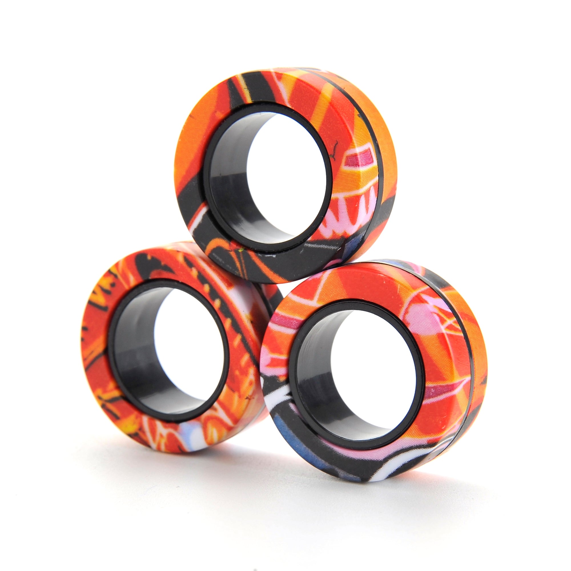 Magnetic Rings Fidget Toys Set (3 Rings)