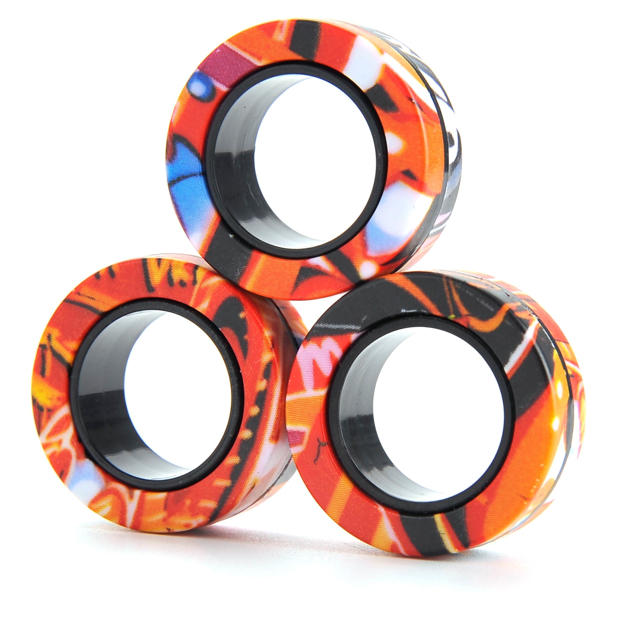 Magnetic Rings Fidget Toys Set (3 Rings)