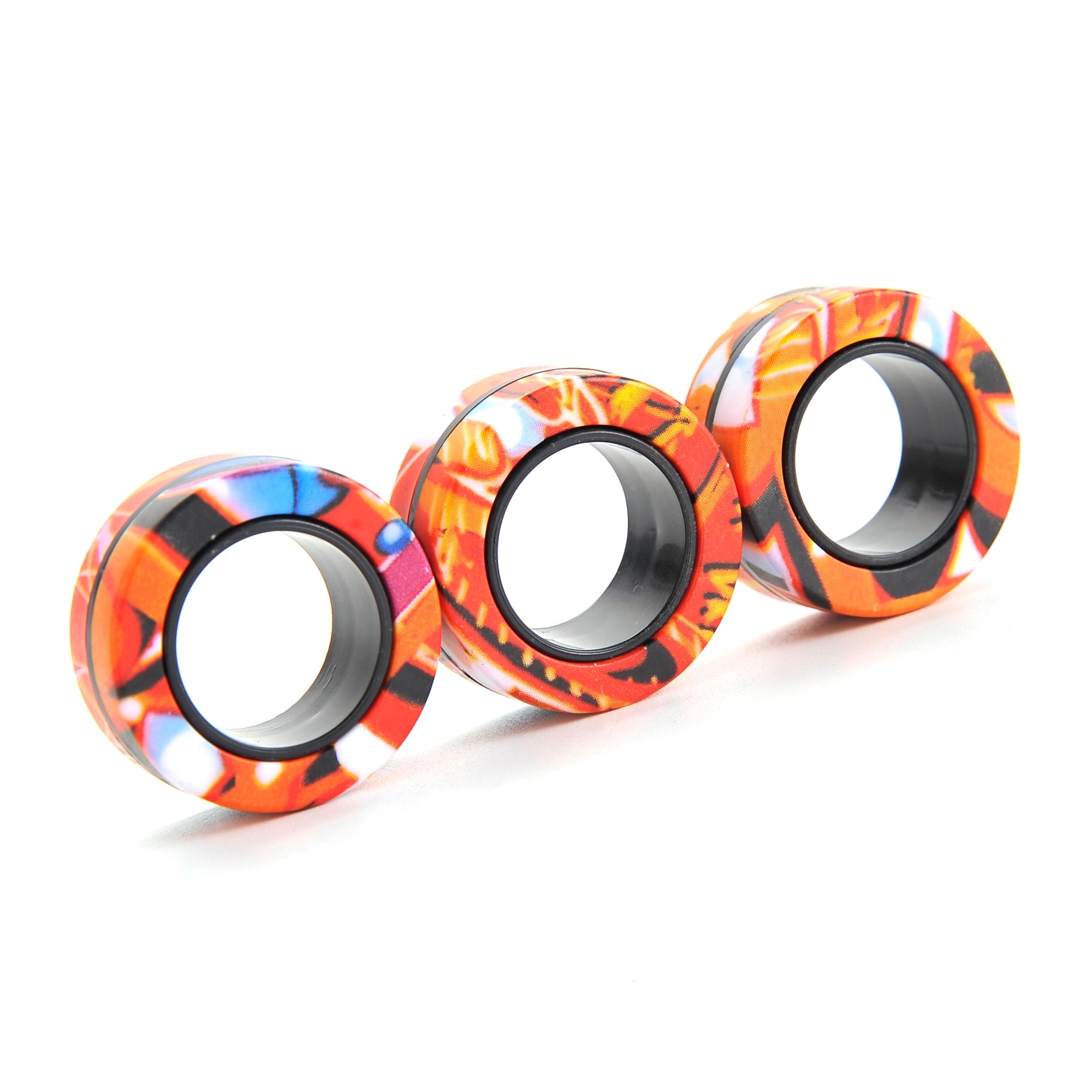 Magnetic Rings Fidget Toys Set (3 Rings)