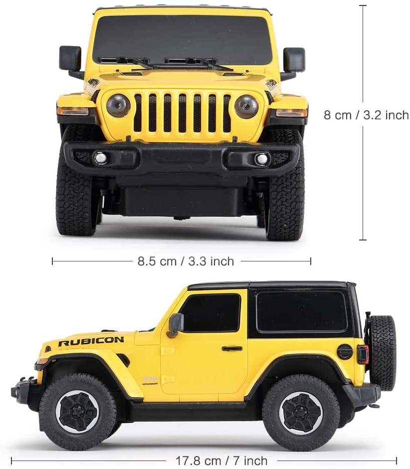 1:24 Wrangler JL RC Jeep Rubicon Model Yellow 2.4G