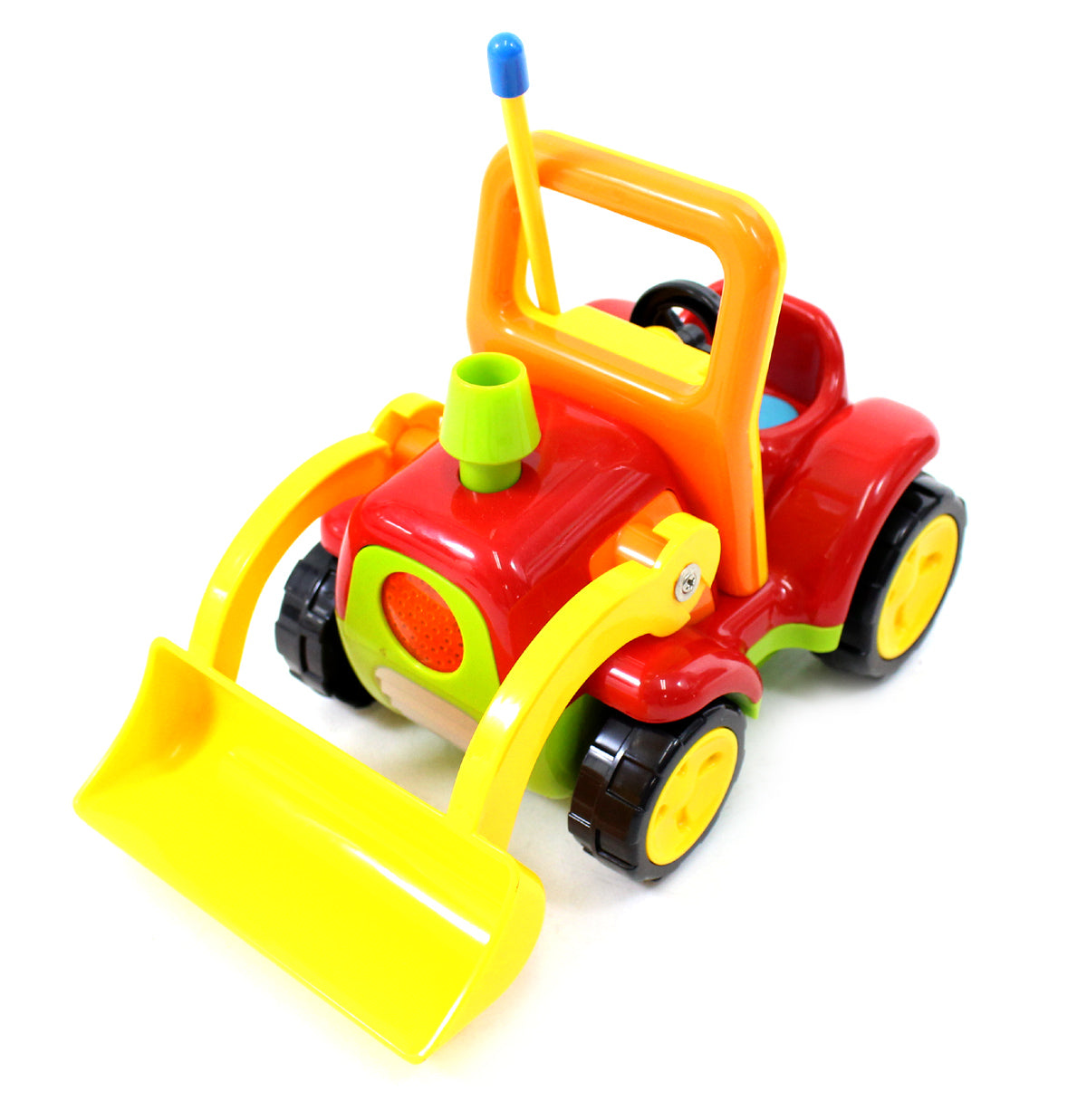 4" Cartoon RC Construction Truck Remote Control Toy For Toddlers (Red)