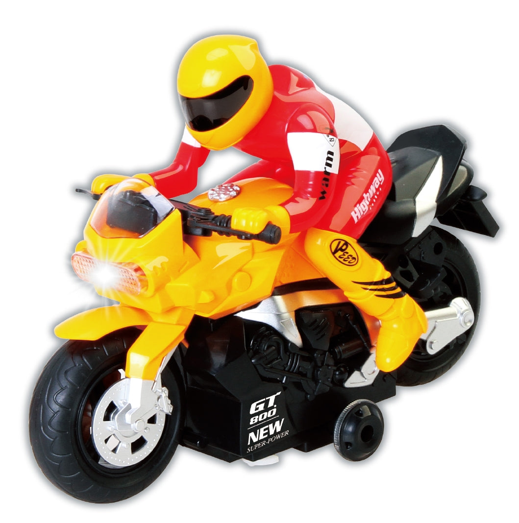 RC Motocycle Remote Control Toy (Yellow)