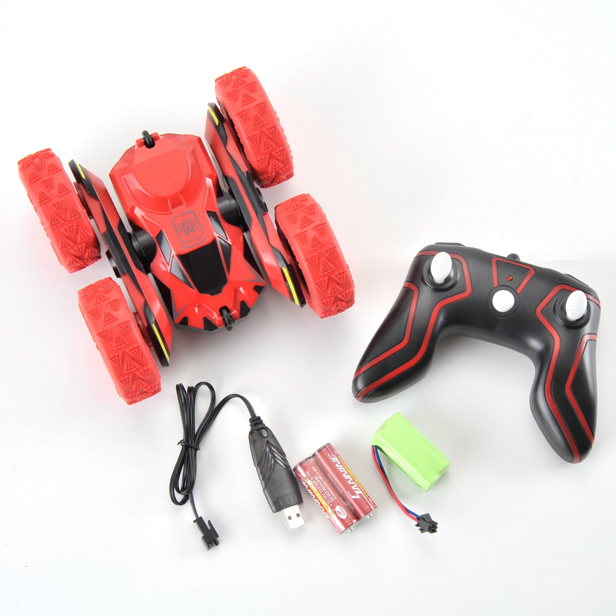 Remote Control Double Sided Stunt Car RED