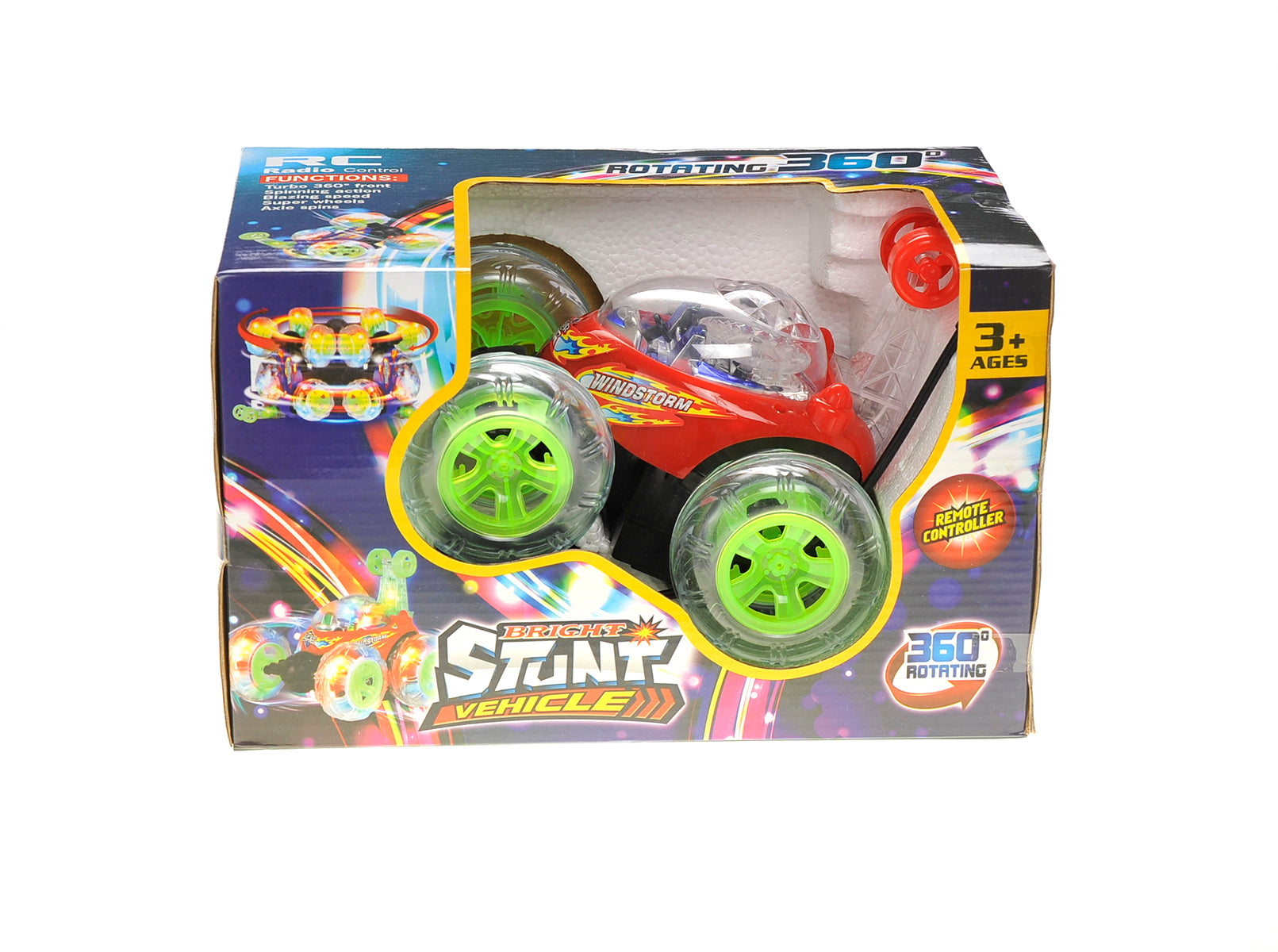 RC Stunt Twister Car w/ Light & Music (Red)