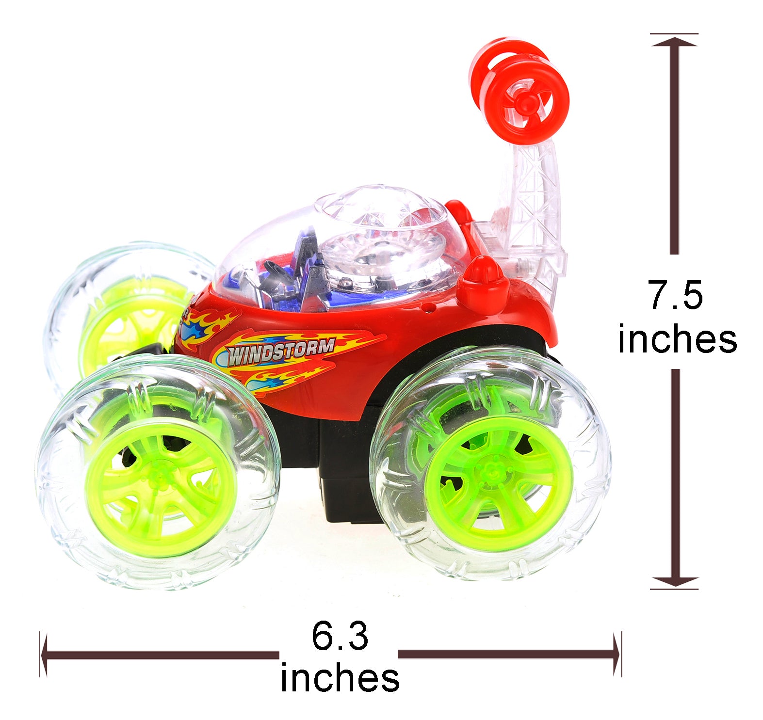 RC Stunt Twister Car w/ Light & Music (Red)