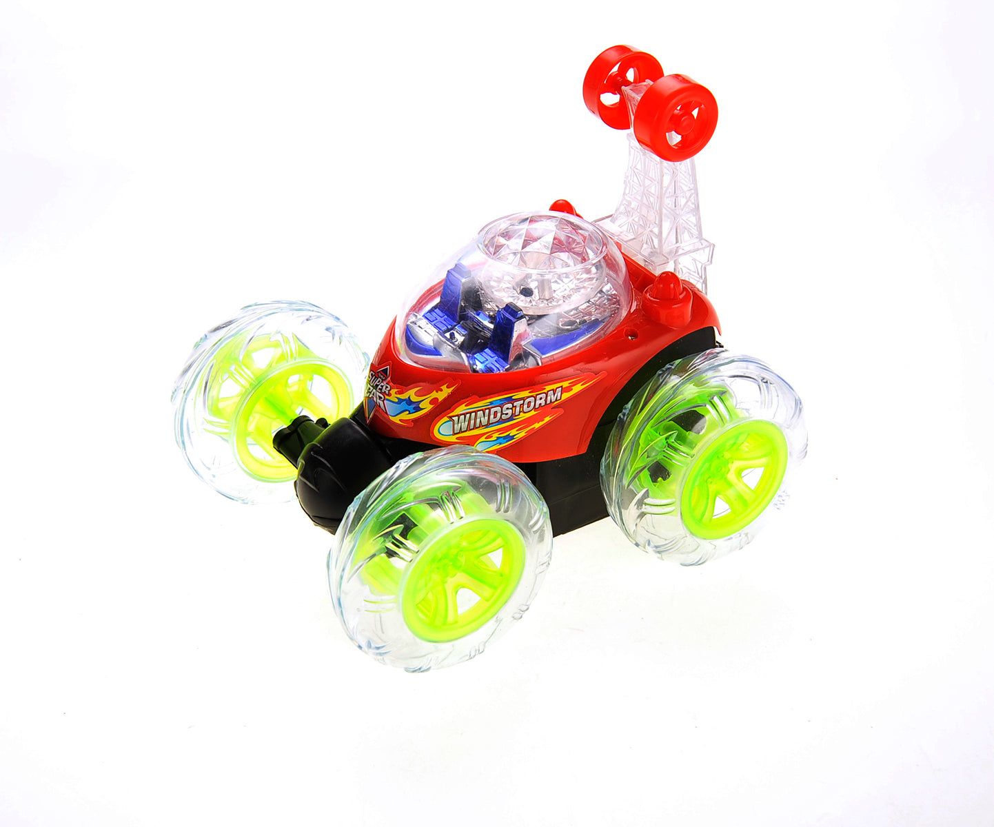 RC Stunt Twister Car w/ Light & Music (Red)