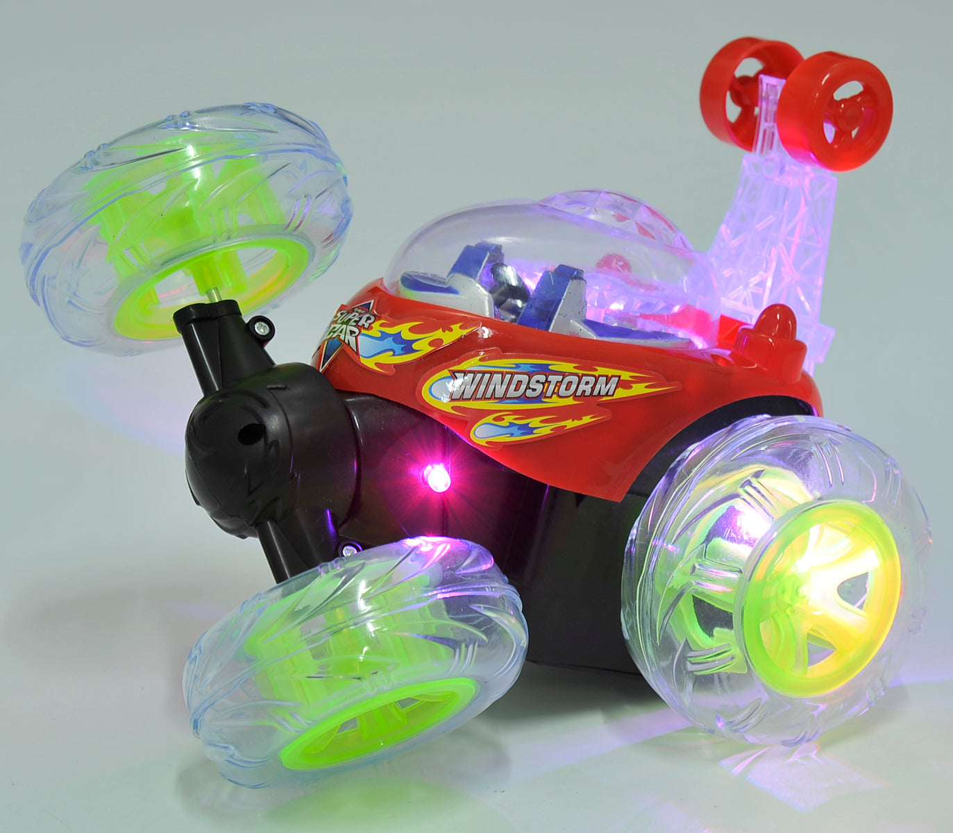 RC Stunt Twister Car w/ Light & Music (Red)