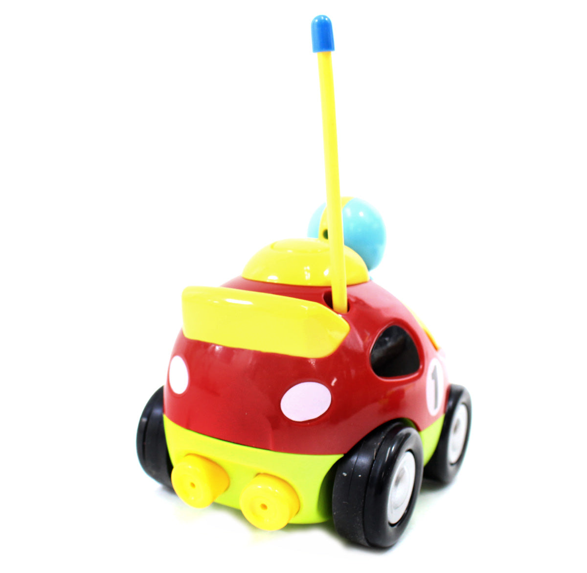 4" Cartoon R/C Race Car Remote Control Toy for Toddlers (Red)