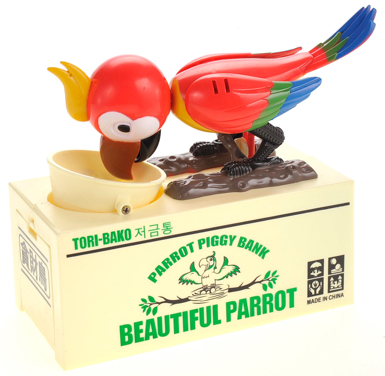 Parrot Coin Bank (Red)