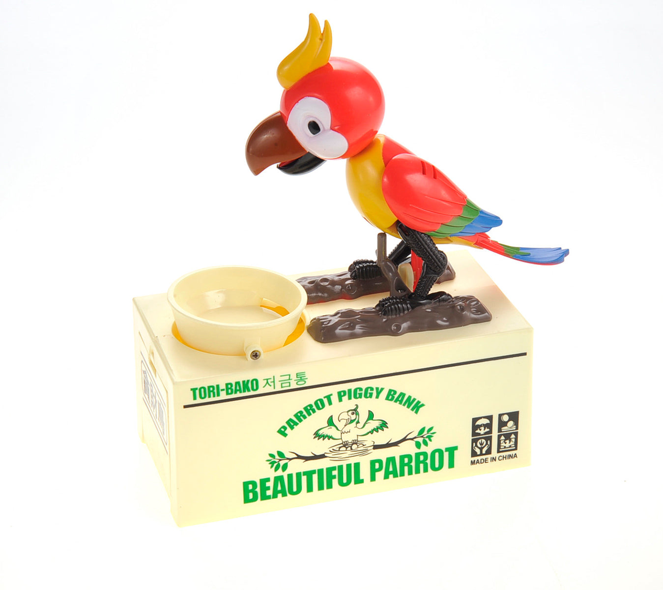 Parrot Coin Bank (Red)