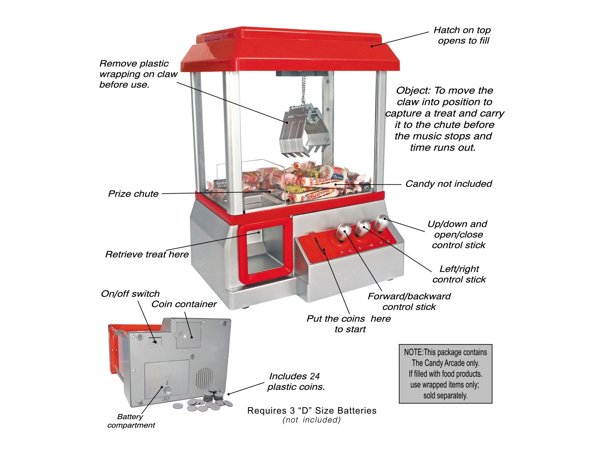 Carnival Crane Claw Game - With Animation And Sounds