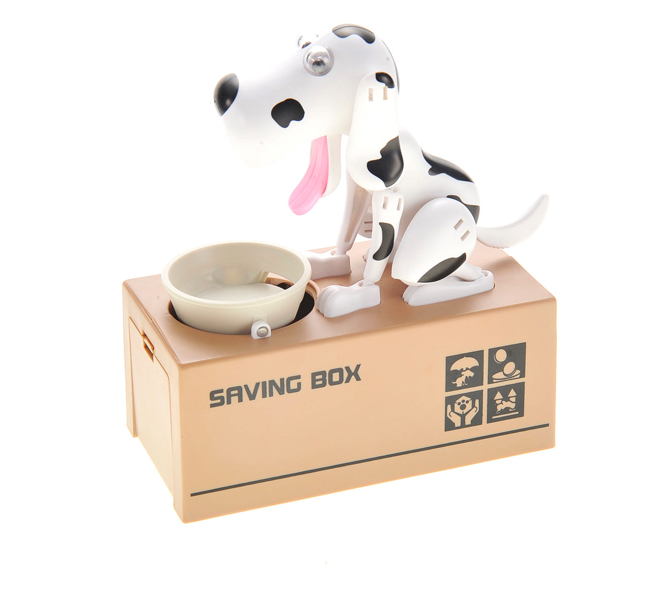 Dog Piggy Bank (Black White)