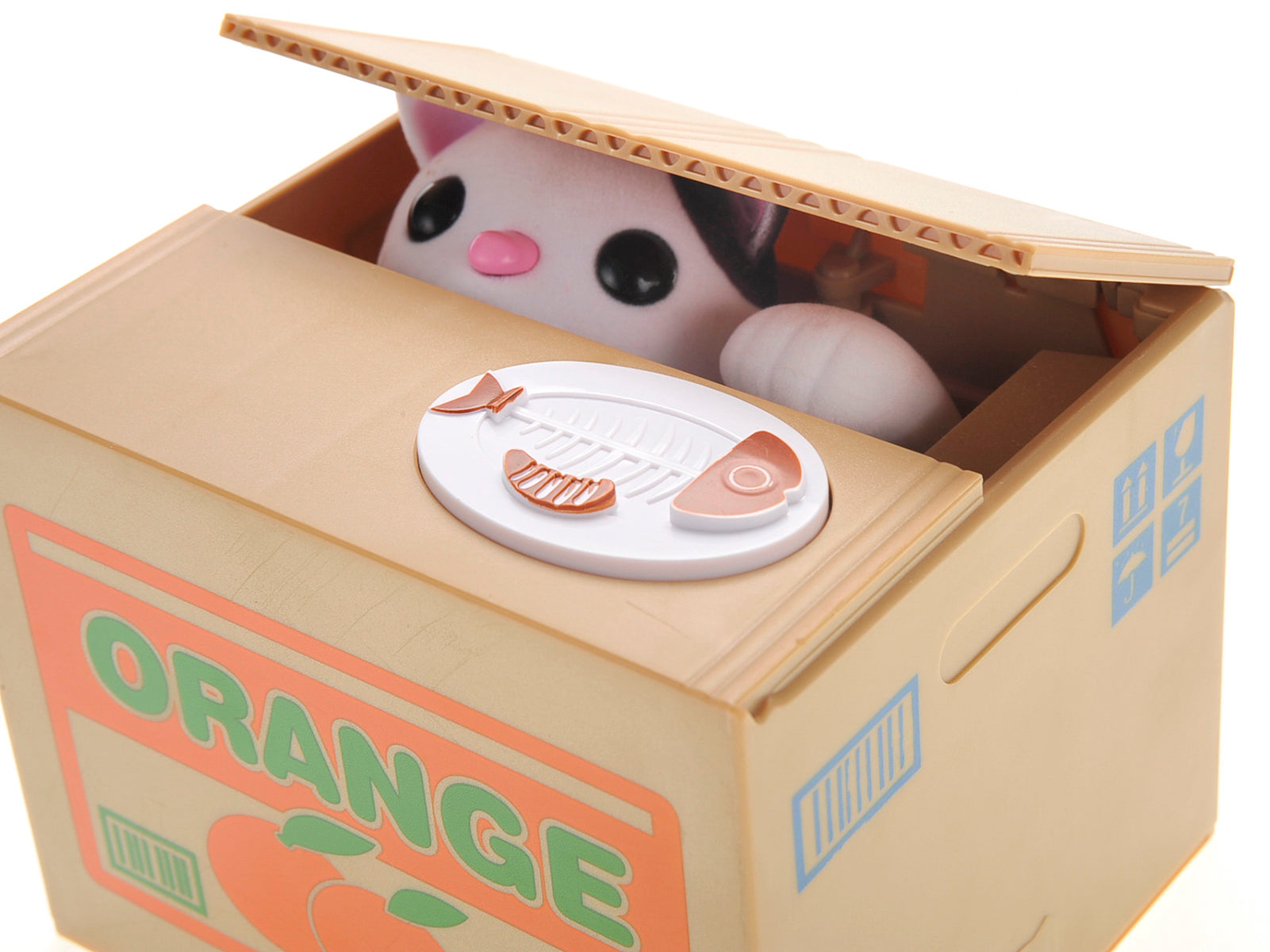 Orange Cat Coin Bank