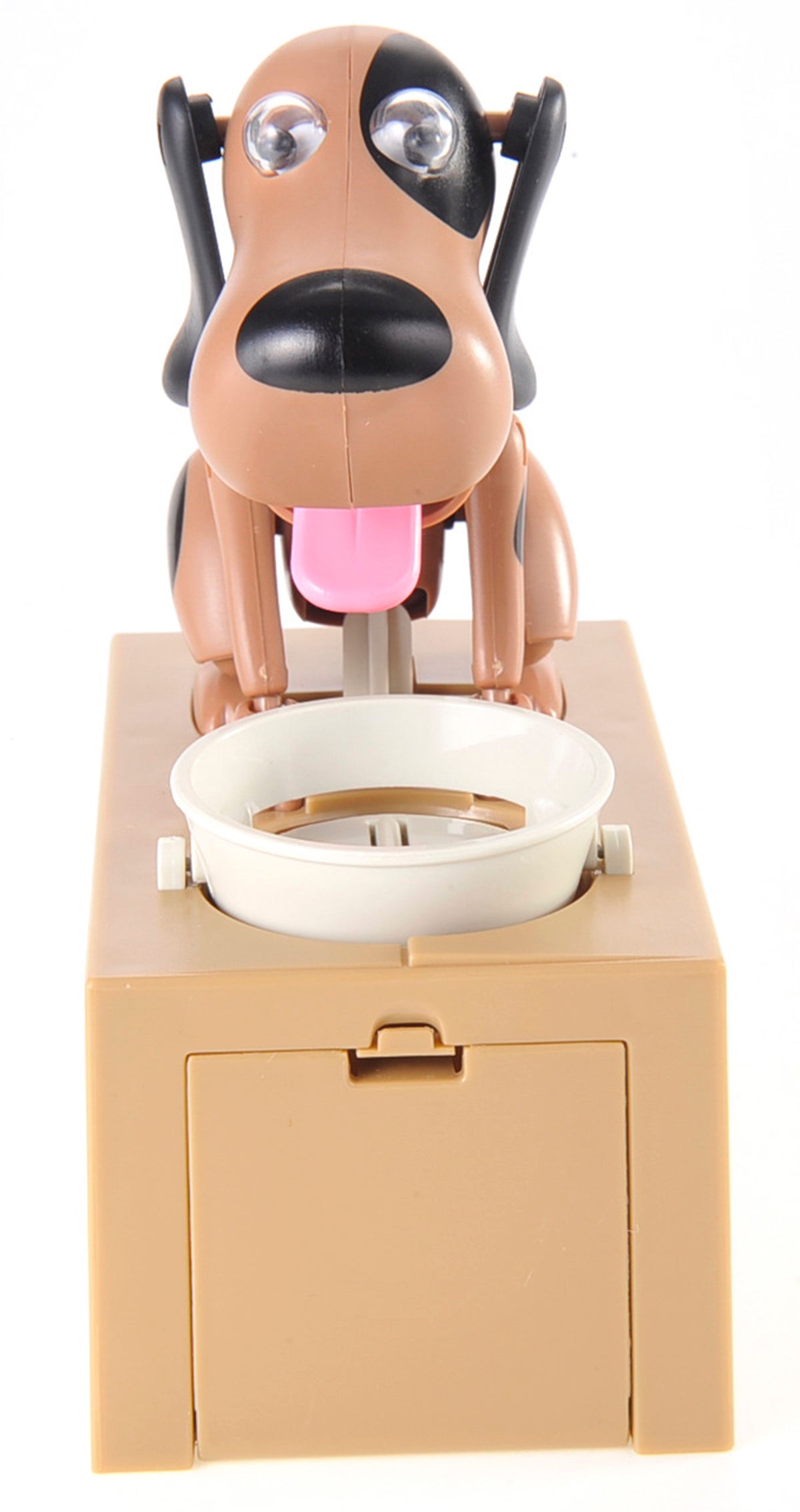 My Dog Piggy Bank - Robotic Coin Munching Toy Money Box (Black Brown)