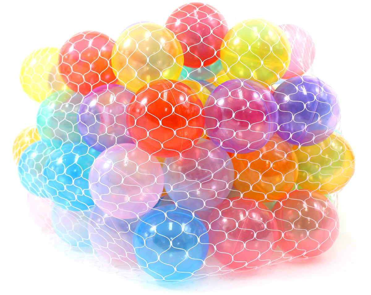 Non-Toxic Transparent "Phthalate Free" Crush Proof Play Balls 100pcs/pk