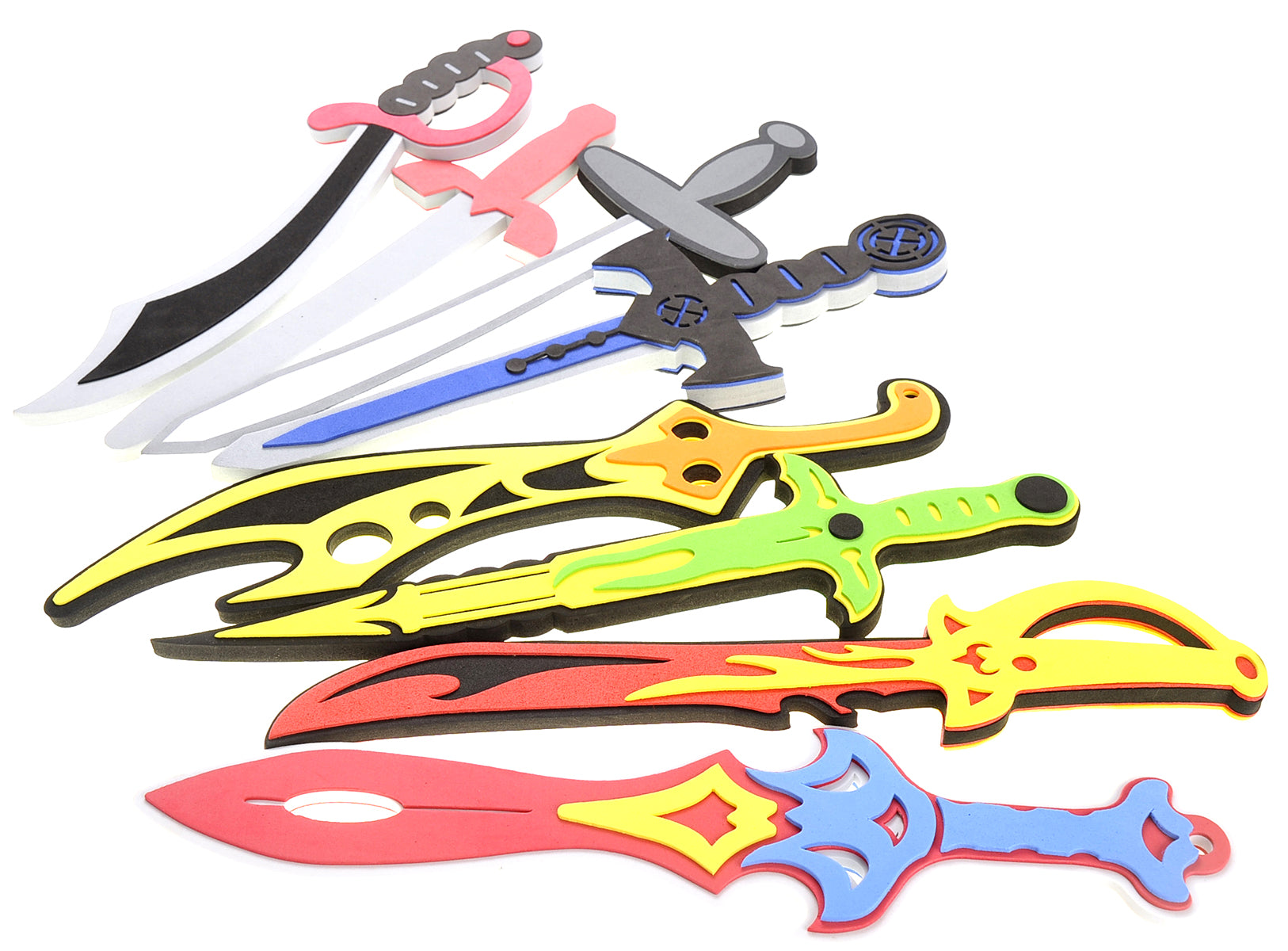 8 Pack Foam Swords Play Set