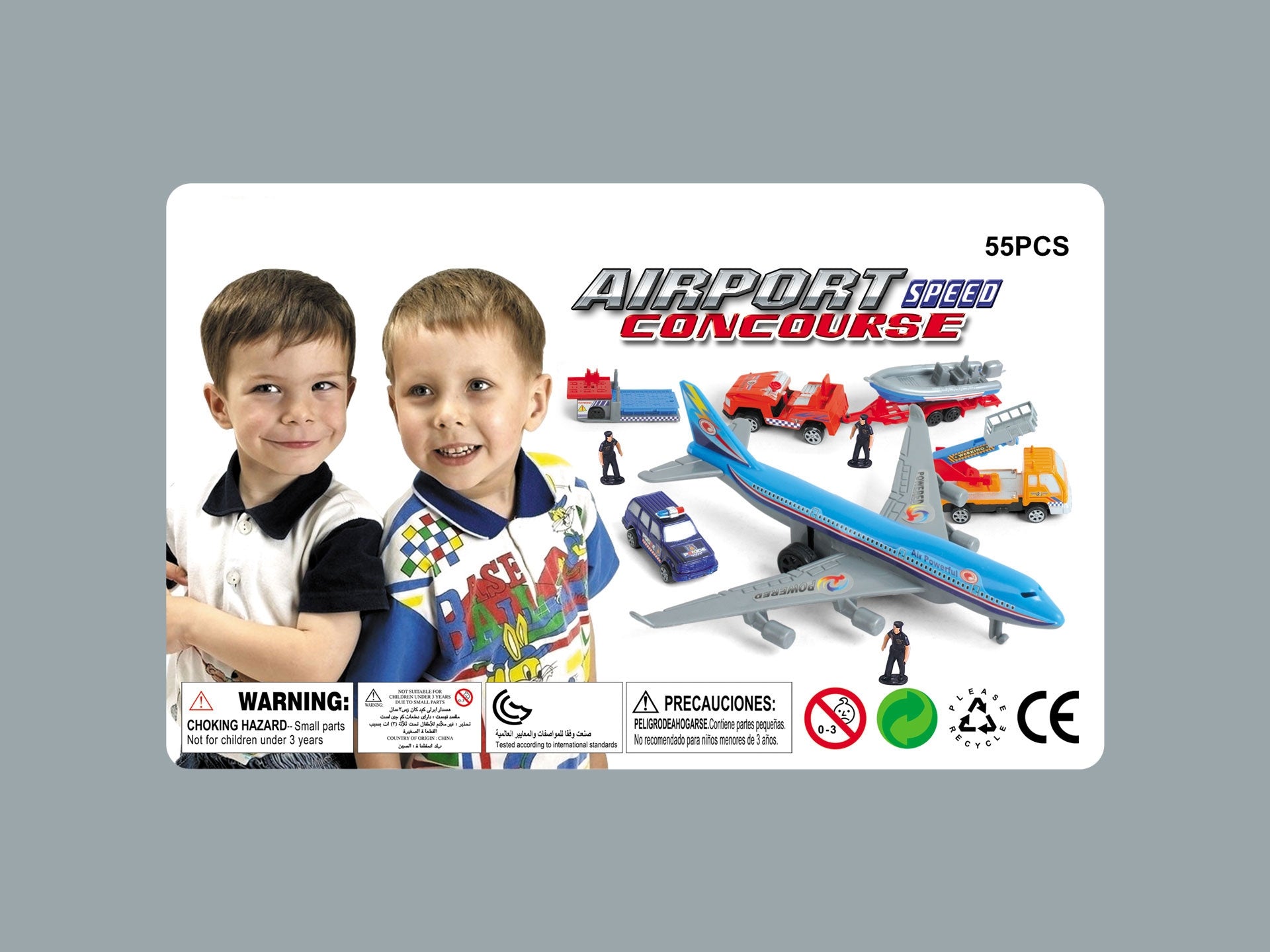 Kids Airport Playset 57-Piece