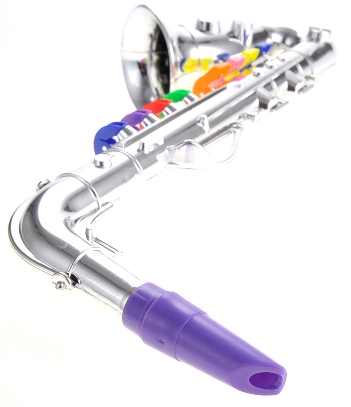 Saxophone With 8 Colored Keys