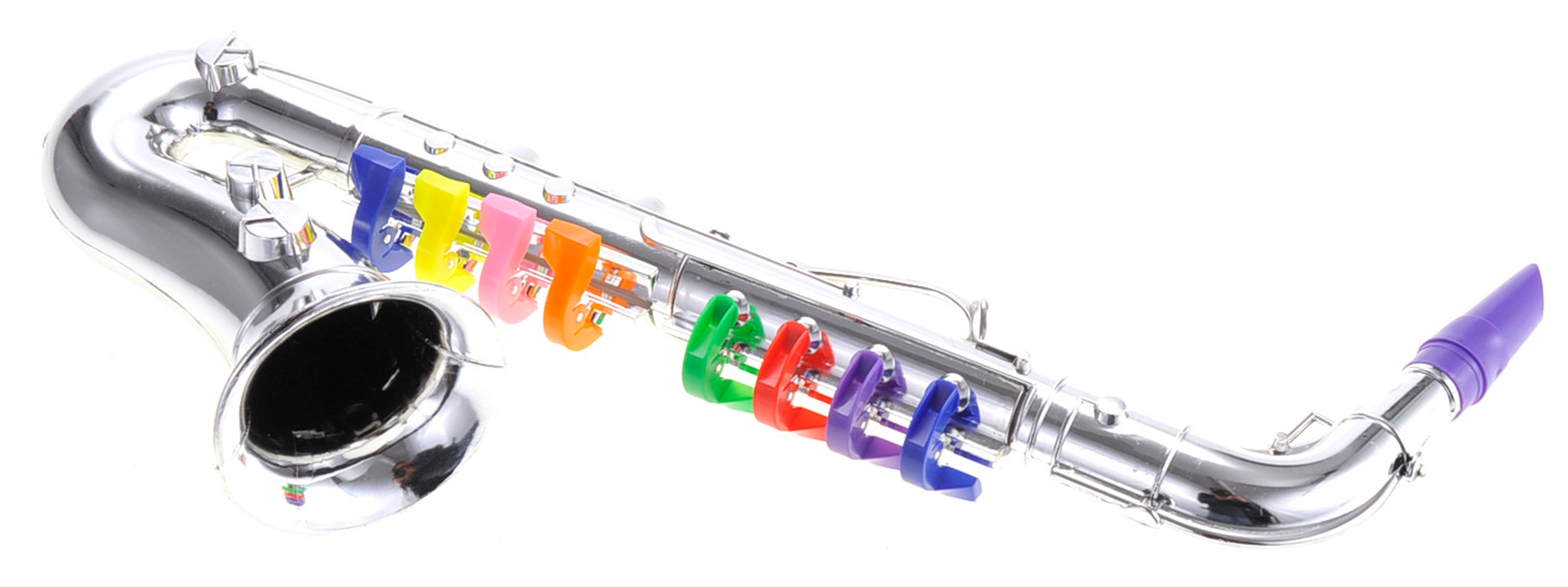 Saxophone With 8 Colored Keys