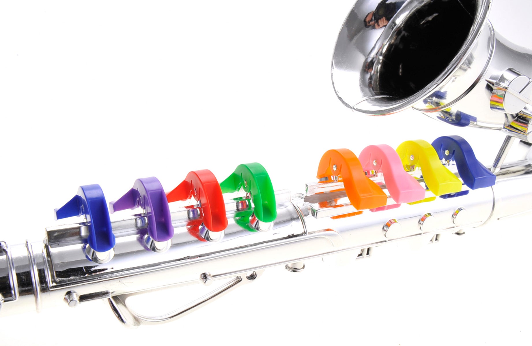 Saxophone With 8 Colored Keys