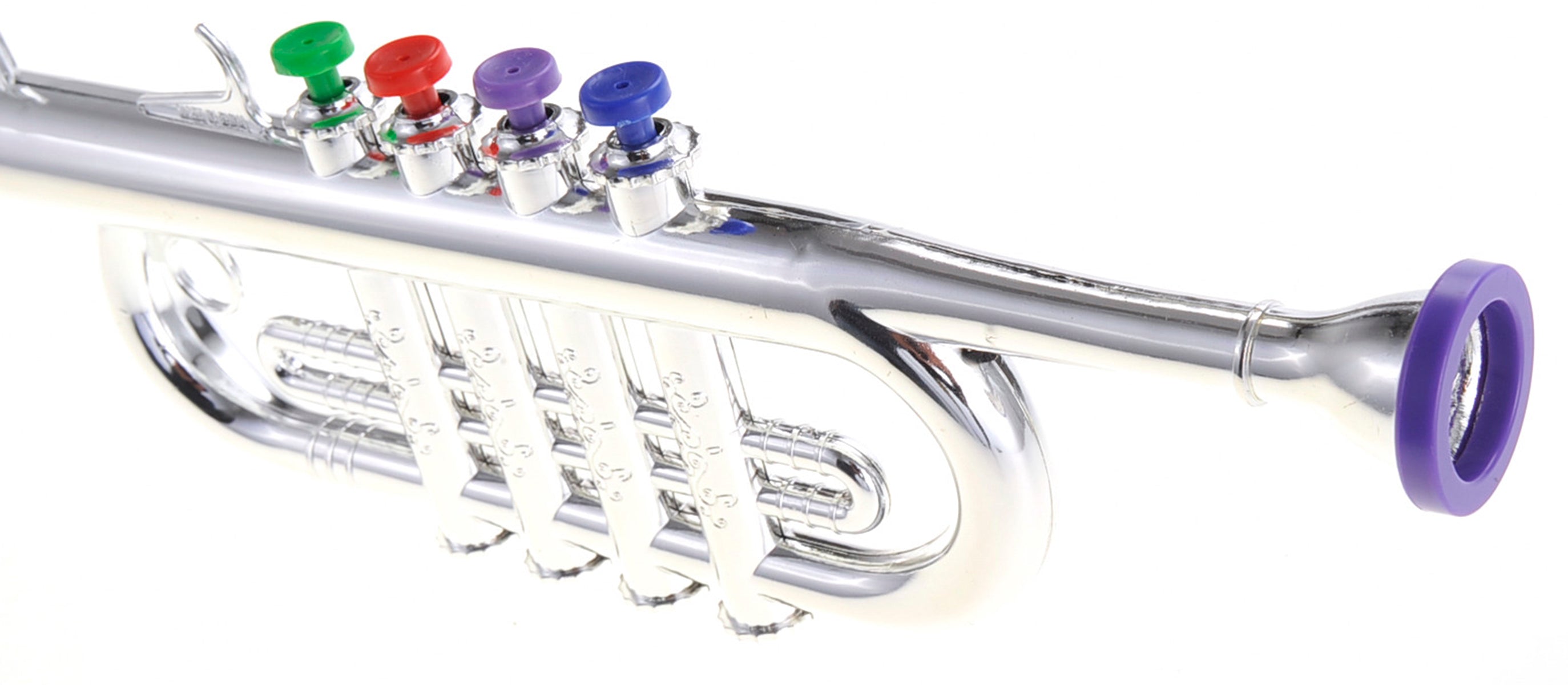 Trumpet With 4 Colored Keys