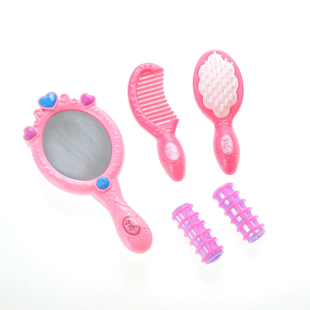 Beauty Salon Fashion Play Set With Hairdryer, Mirror, And Accessories