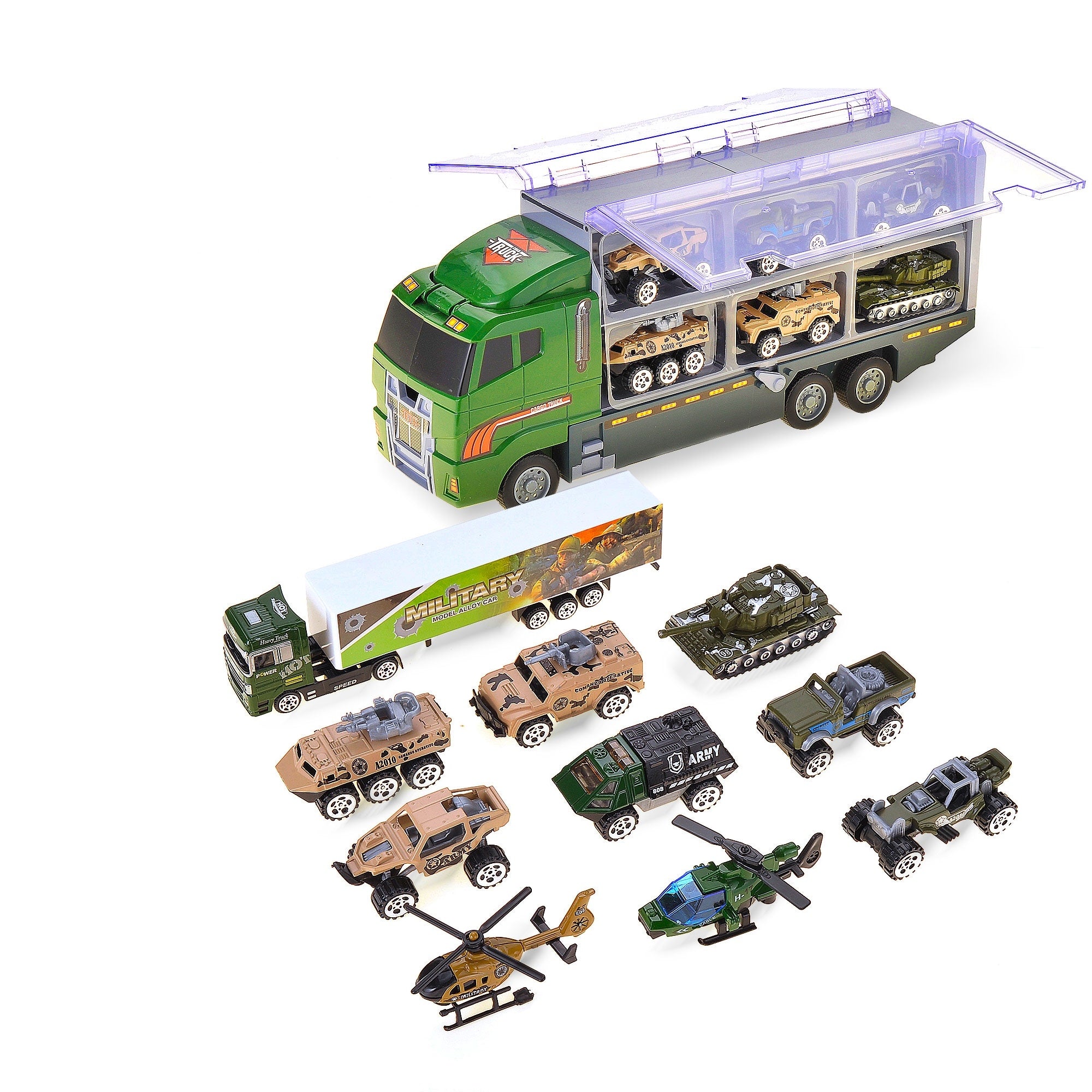 10 In 1 Military Vehicle Carrier Truck