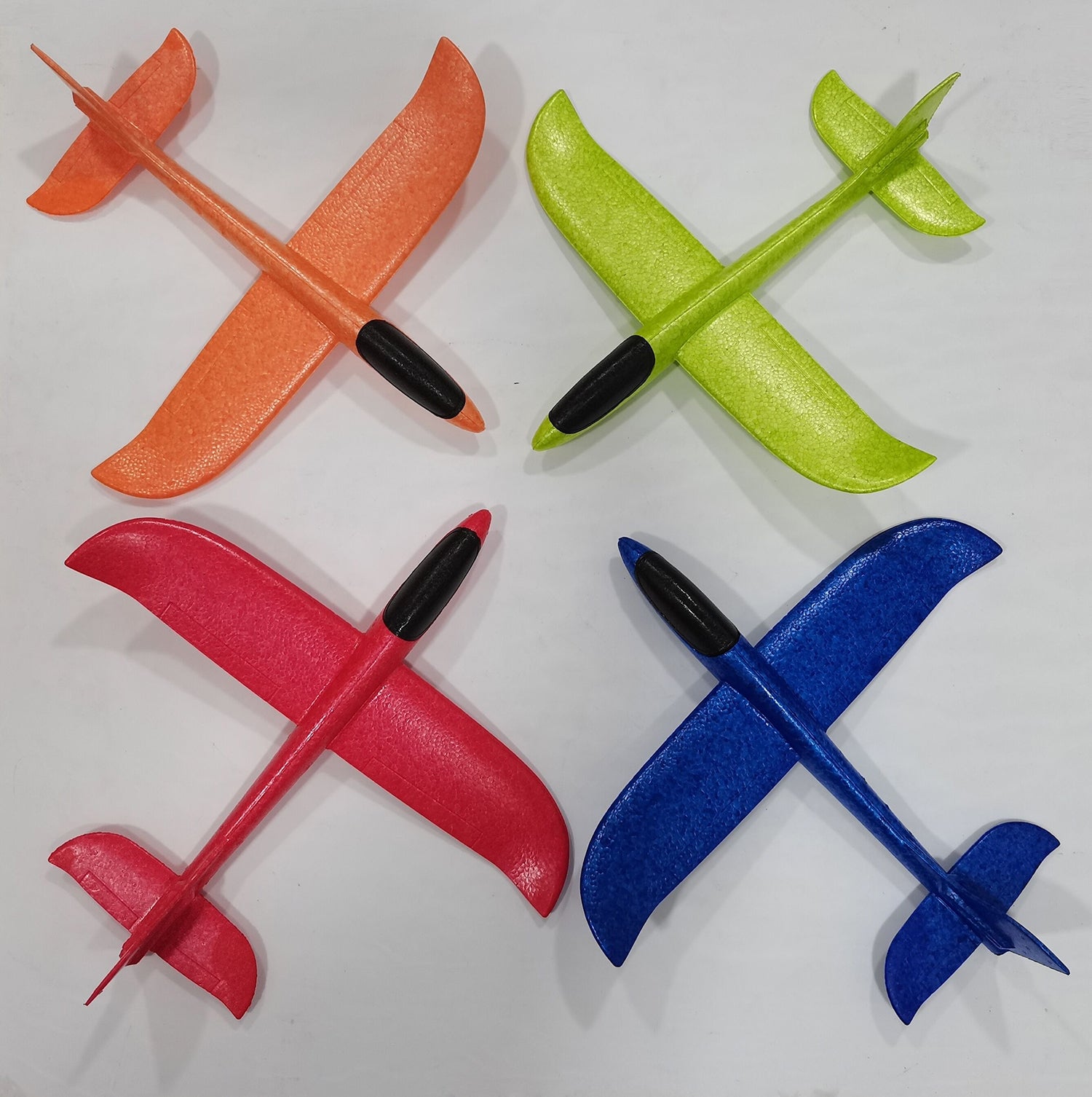 4 Pack Airplane Toys, 17.5" Large Throwing Foam Plane