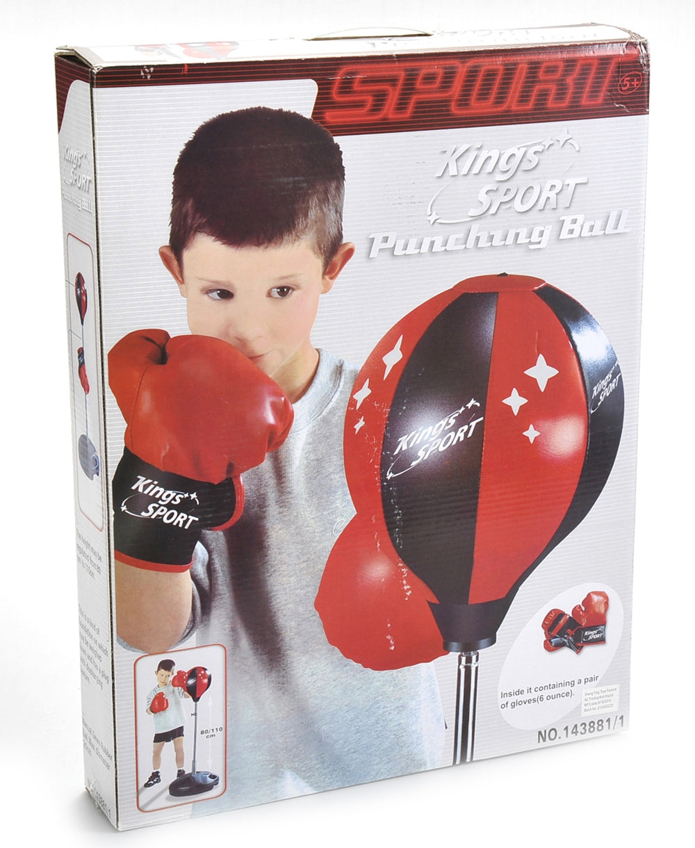 43" Kings Sport Boxing Punching Bag With Boxing Gloves For Kids