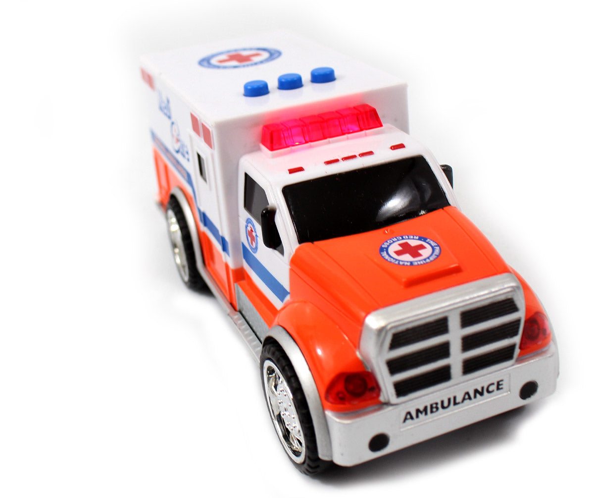 3-In-1 Emergency Vehicle Toy PlaySet For Kids (Fire Truck, Police Car, Ambulance)