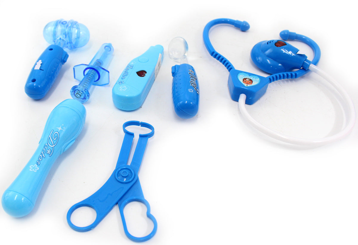 Doctor Nurse Medical Kit Playset For Kids (Blue)