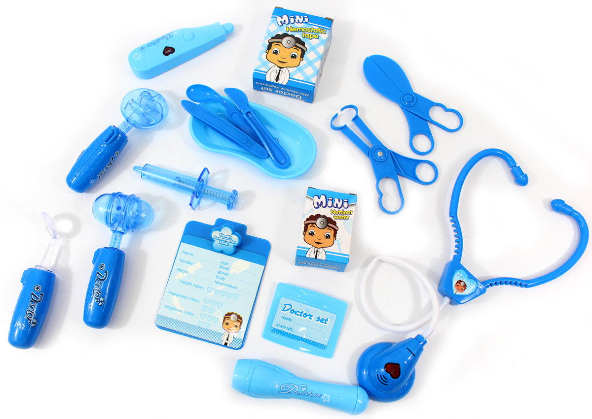 Deluxe Doctor Medical Kit Playset (Blue)