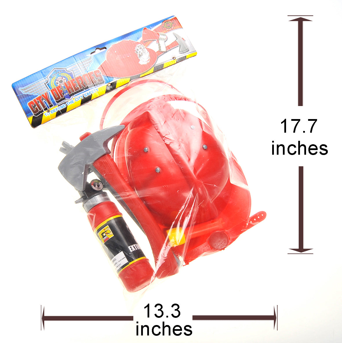 Fireman Gear Play Set For Kids With Helmet And Accessories