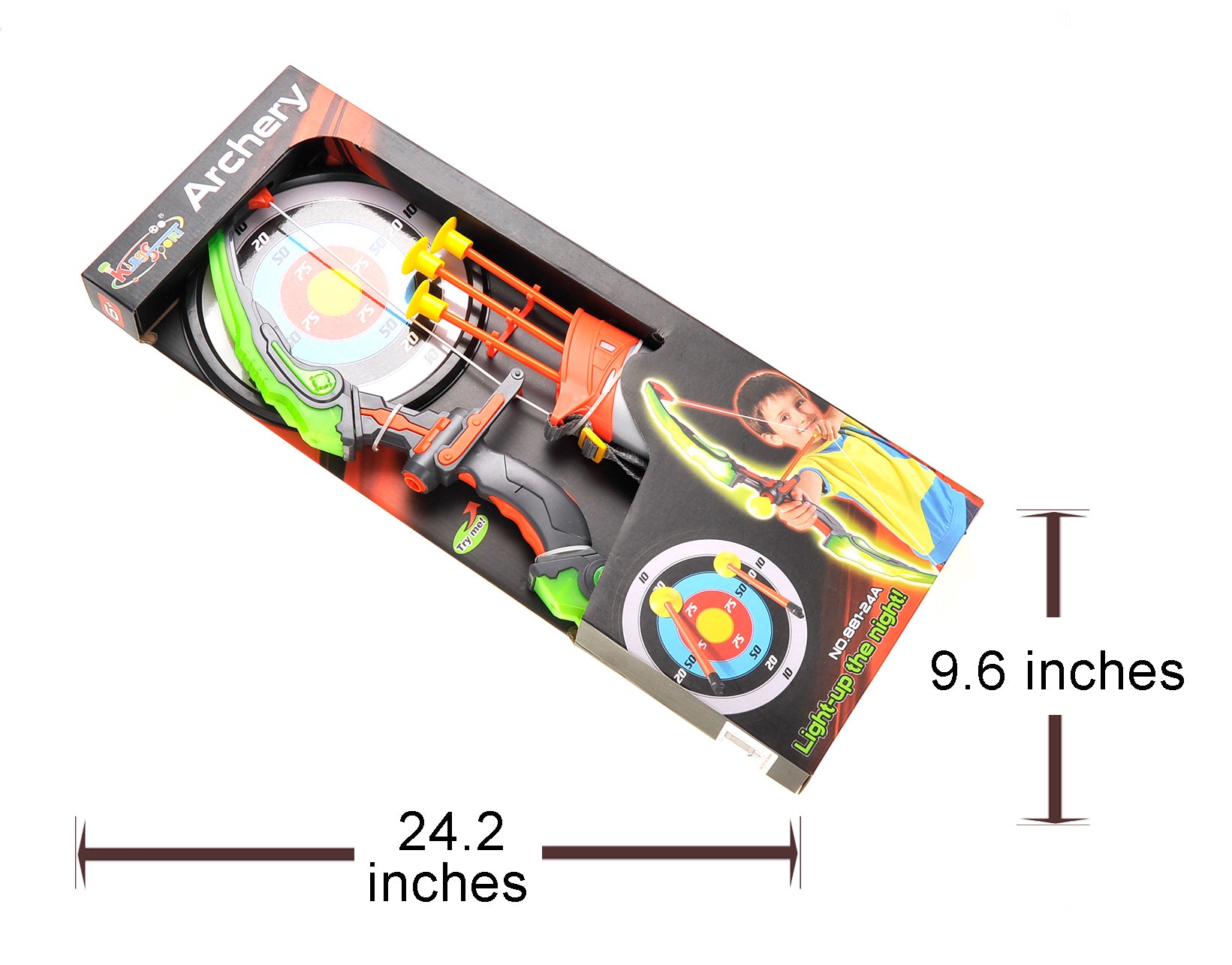 Bow And Arrow Playset With Quiver And Target (Green)