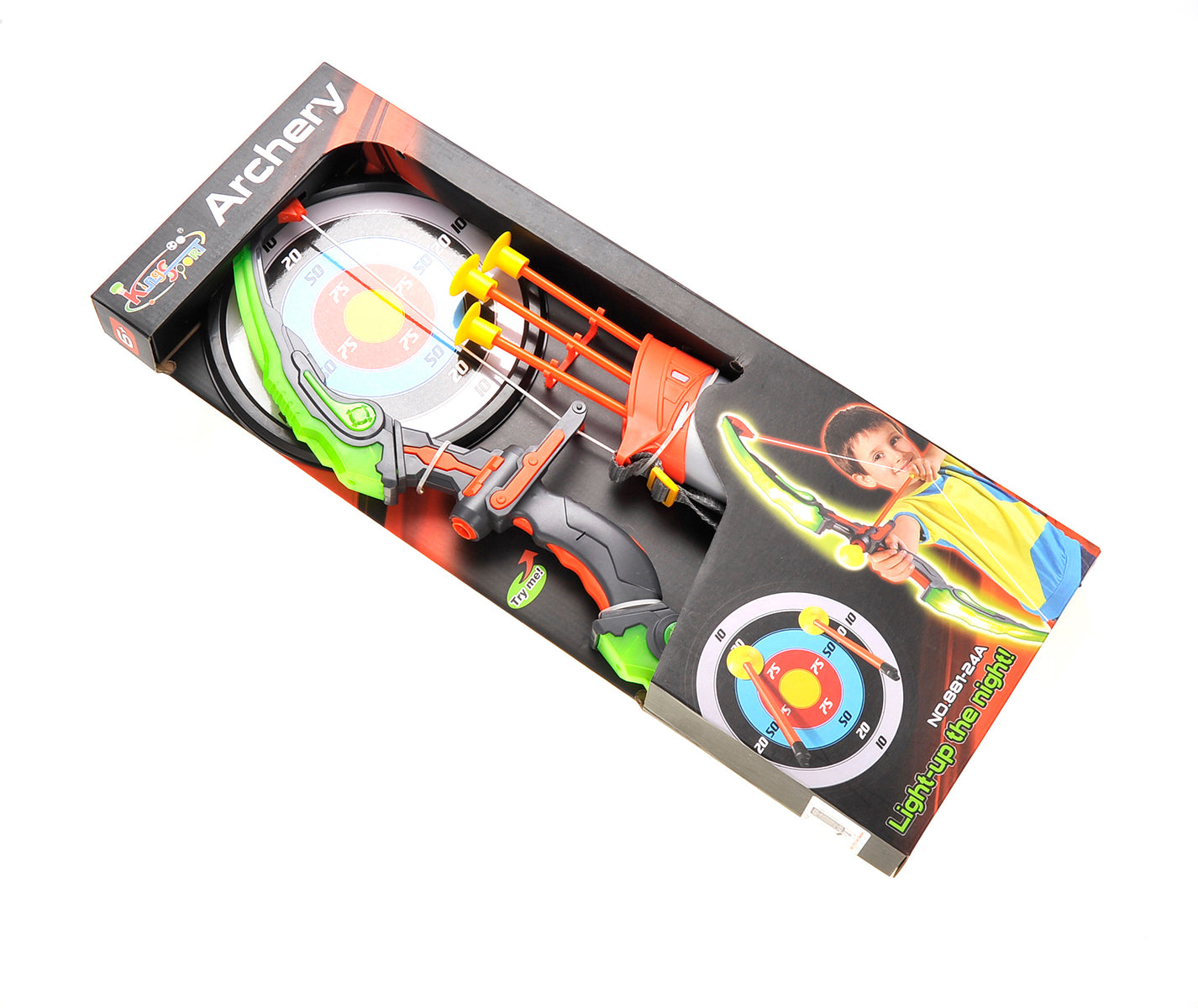 Bow And Arrow Playset With Quiver And Target (Green)