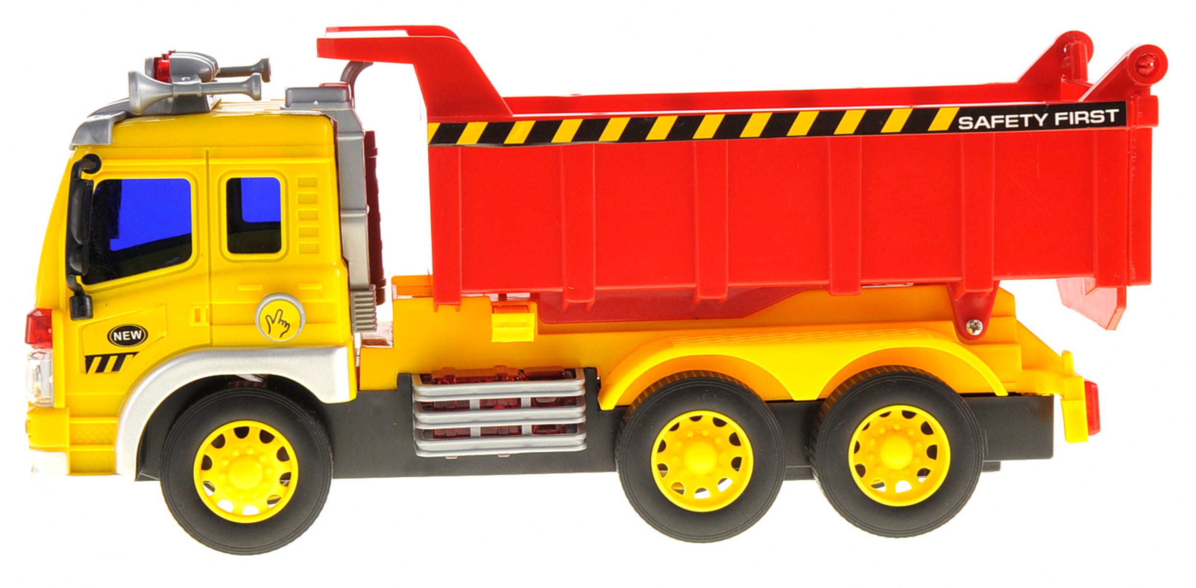 Friction Powered Dump Truck Toy With Lights And Sound