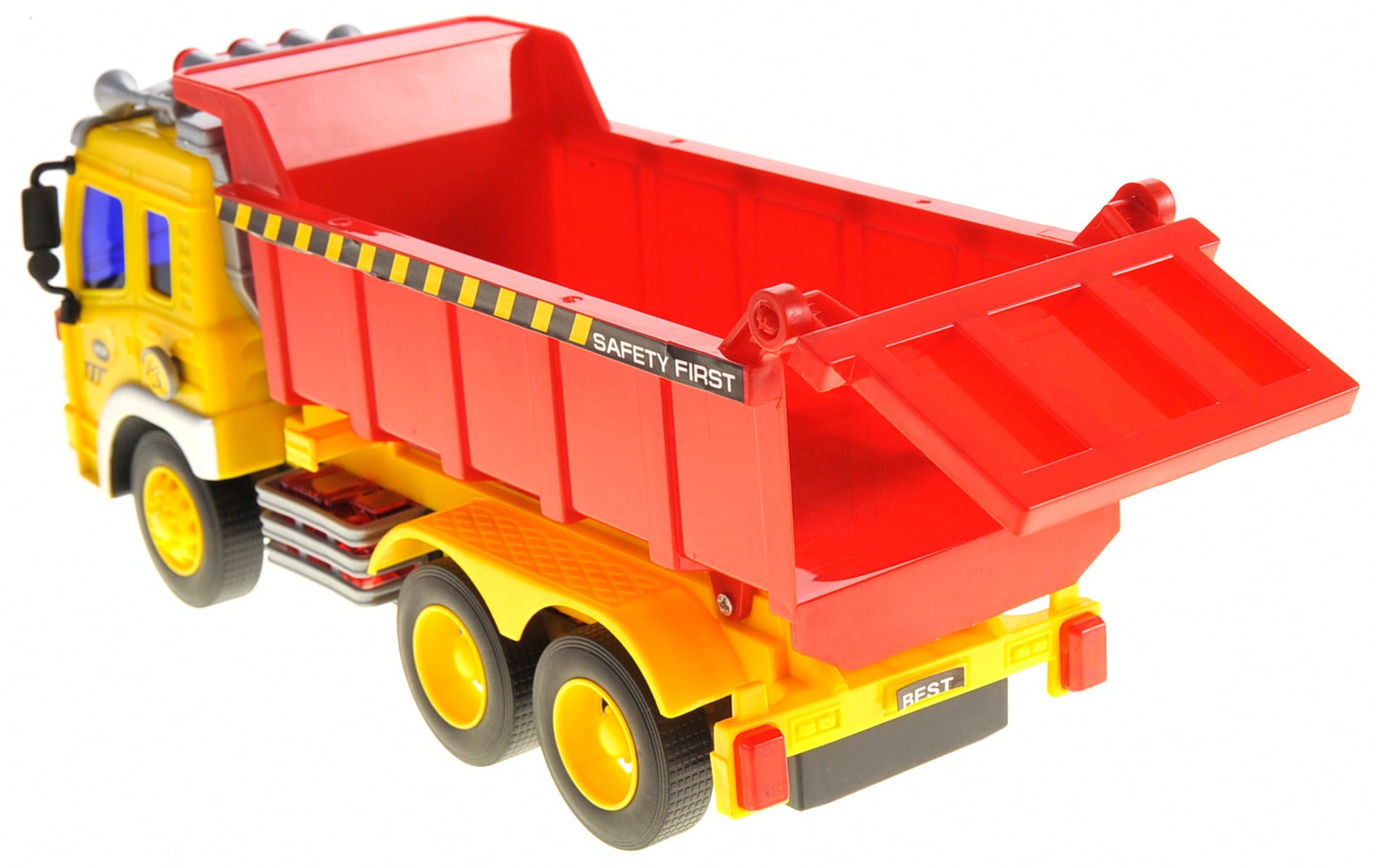 Friction Powered Dump Truck Toy With Lights And Sound