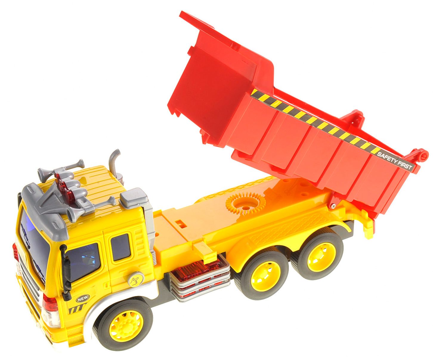 Friction Powered Dump Truck Toy With Lights And Sound