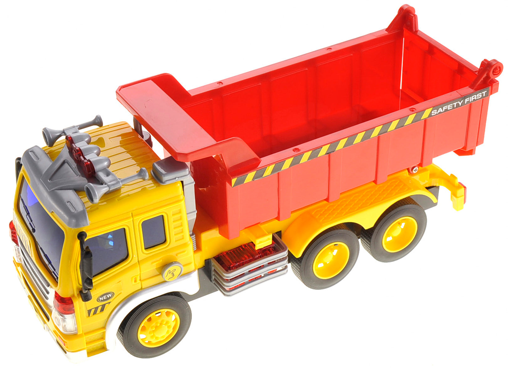 Friction Powered Dump Truck Toy With Lights And Sound