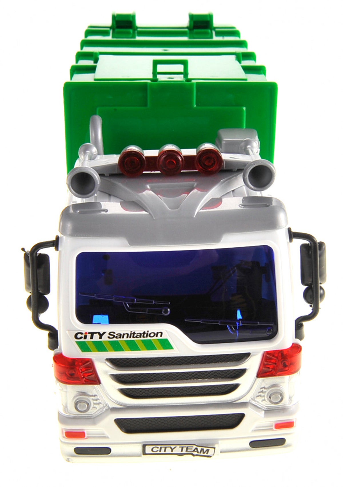 Friction Powered Garbage Truck With Lights And Sounds