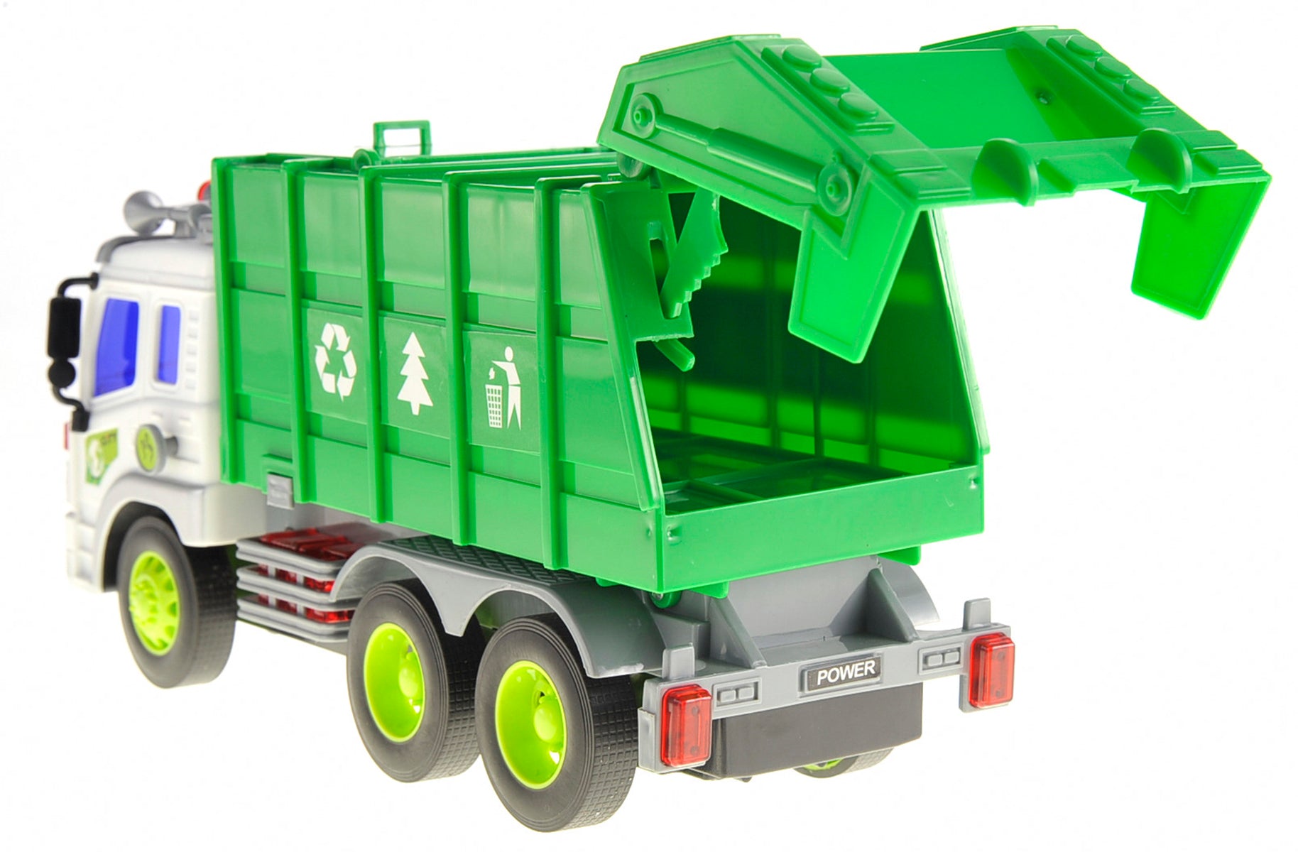 Friction Powered Garbage Truck With Lights And Sounds