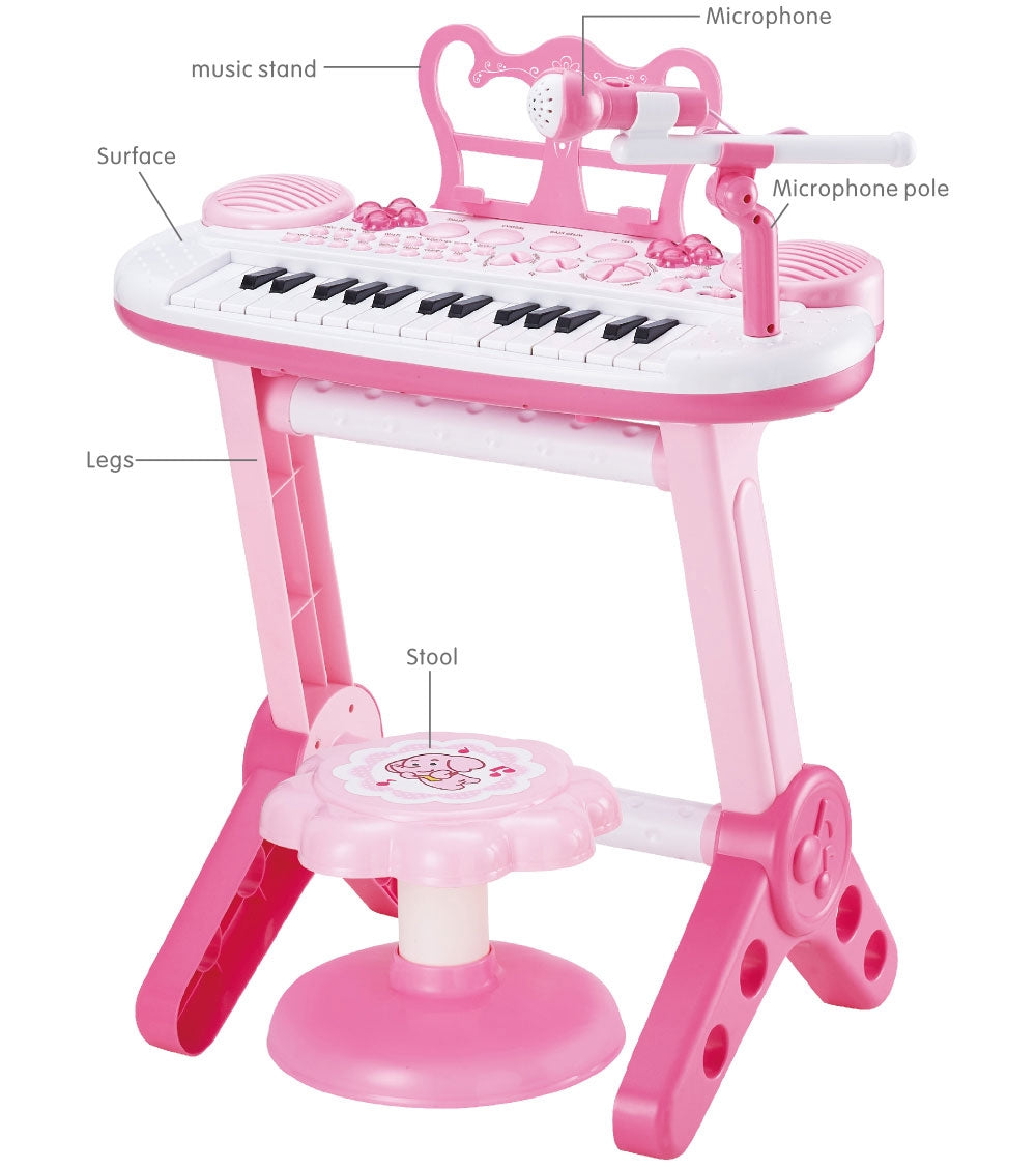 31 Keys Electronic Keyboard Piano Toy with Mic & Stand