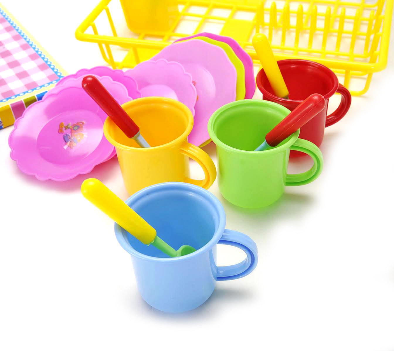 Play Dishes Kitchen Wash And Dry Tea Playset 27pcs