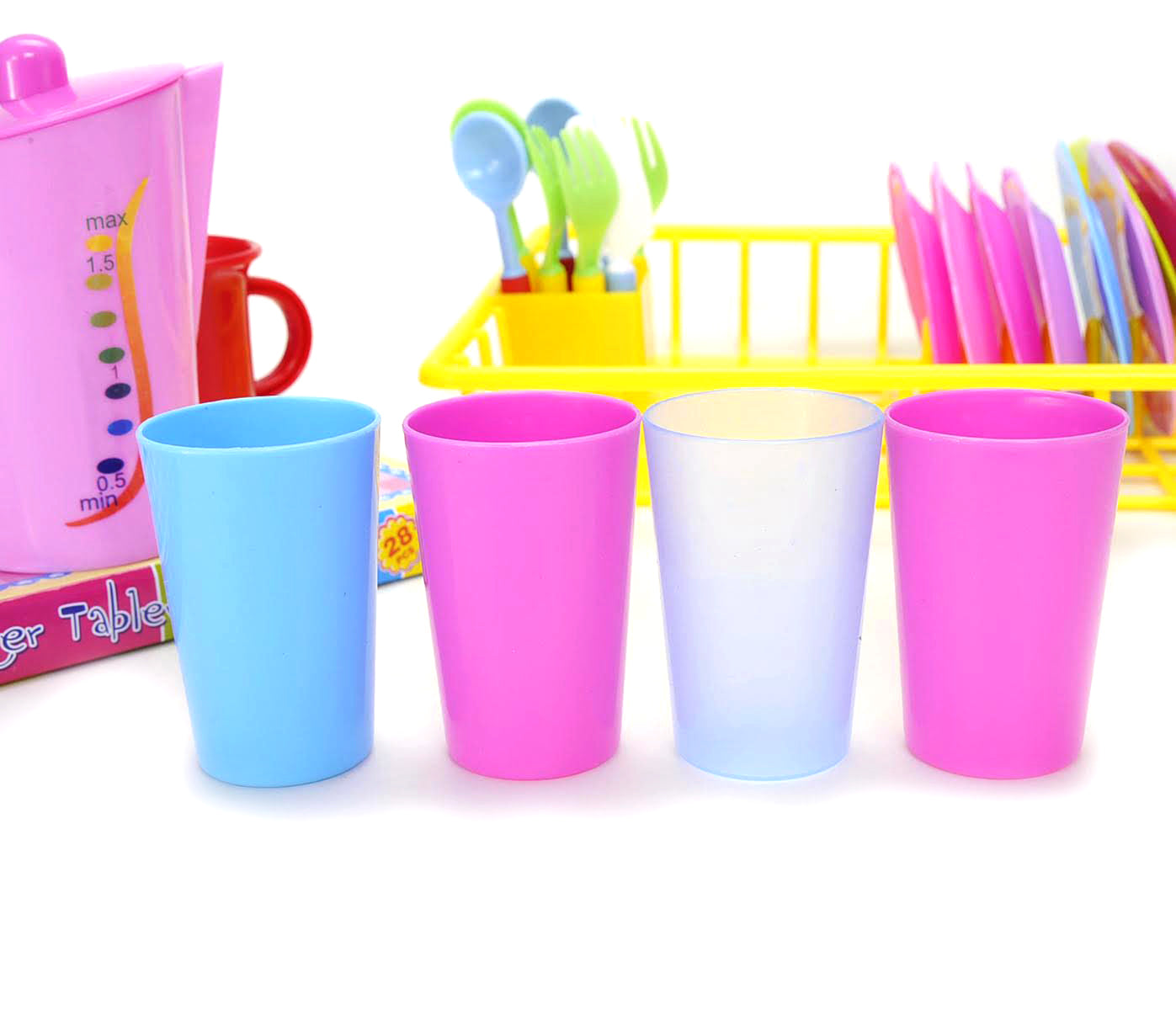 Play Dishes Kitchen Wash And Dry Tea Playset 27pcs