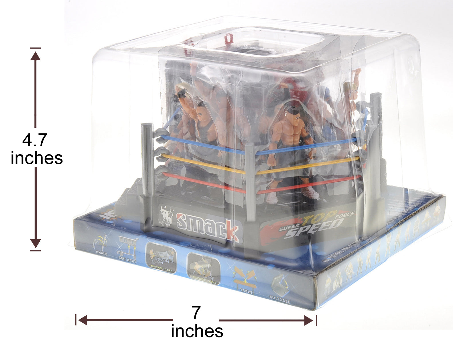 Smack, Wrestling Stage Ring With 12 Figures