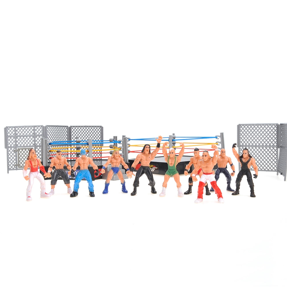 Little Wrestlers Rumbling Cage Set