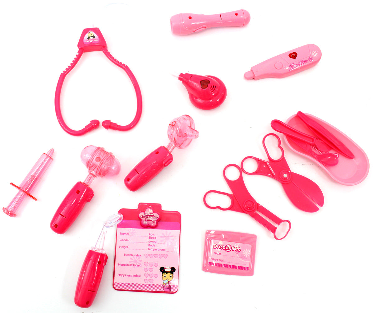 Doctor Nurse Medical Kit Playset (Pink)