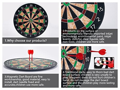 Magnetic Dart Board Game With 6 Darts