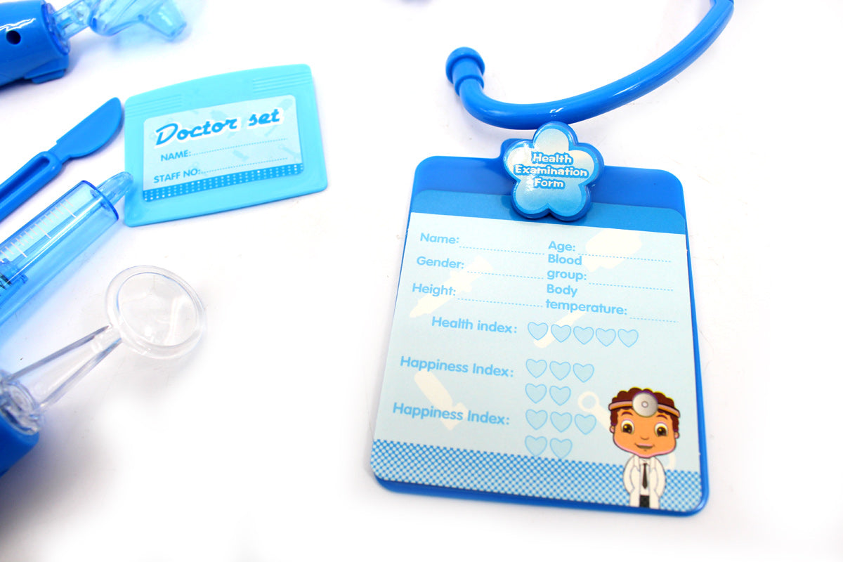 Medical Box Doctor Nurse Medical Kit Playset (Blue)