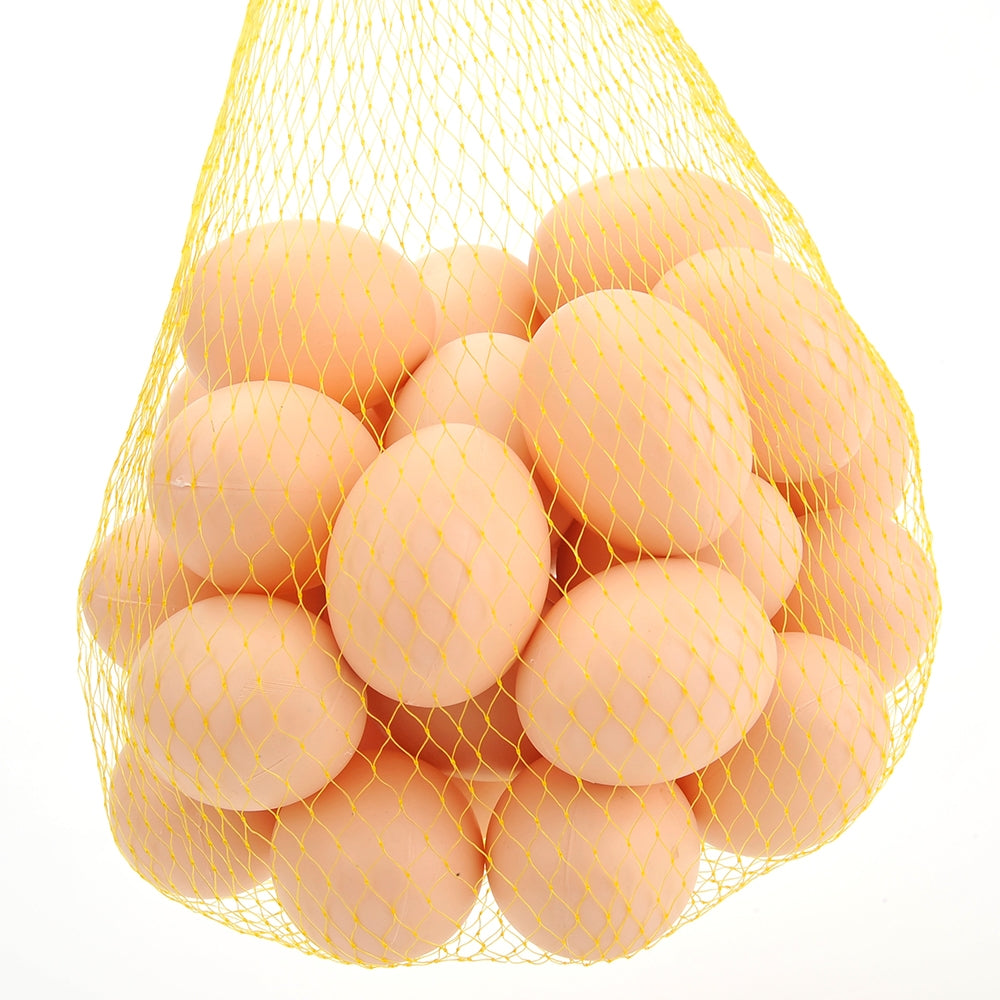 Bag Of Realistic Chicken Eggs Toy Food Playset (Pack Of 30 Fake Eggs)